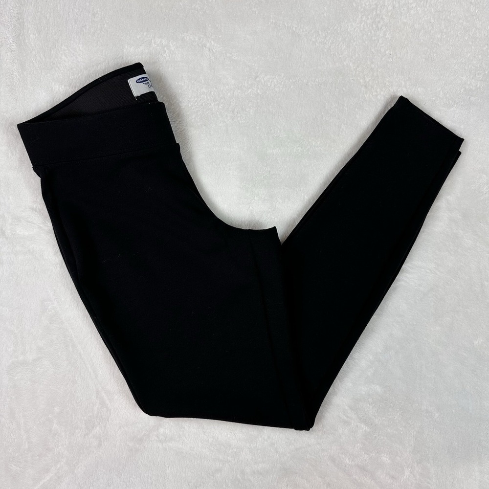 Old Navy Womens Super Skinny Leggings Pull‎ On Black Size Small Comfort